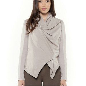 Anthro-Blanknyc Grey Drap Front Jacket/ Size XS